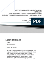 Laporan Praktek Kerja Industri Inkubator Bisnis Pertanian