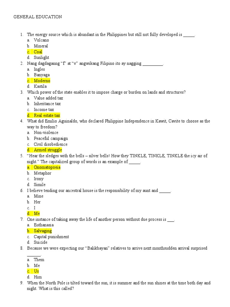 General Education Pdf Taxes