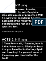 Ananias and Sapphira - 2022-12-04