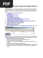 3 ADFS Installation and Configuration