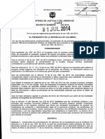 Decreto 1409 Del 31 de Julio de 2014