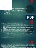 Anggaran Pendapatan Dan Belanja Negara (APBN) : Dr. Ir. Slamet Subari, M.Si