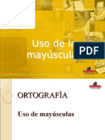 Uso de Mayusculas