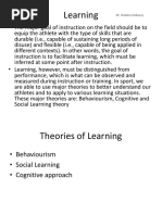 Theories of Learning 2022