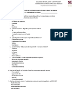 Encuesta para Recolección de Datos Satisfacción Del Cliente