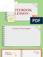 Notebook Lesson