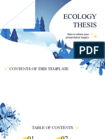 Ecology Thesis