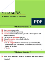 Vitamins: Dr. Babiker Mohamed Ali Rahamtalla