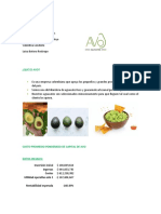 ¿Qué Es Avo?: Inversión Inicial Ingresos Costos Utilidad Operativa Año 1 - $ 167,404,647 Rentabilidad Esperada