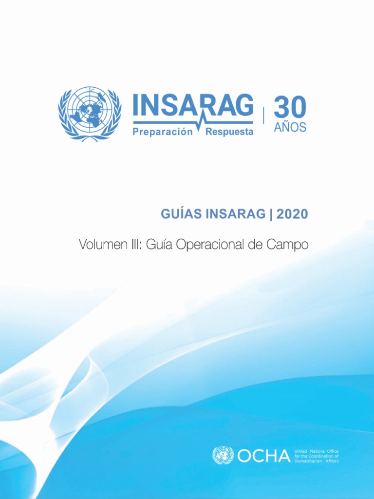 Guías INSARAG Volumen III | PDF | Naciones Unidas | Relaciones ...