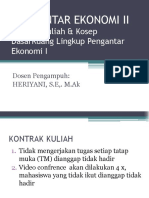 TM 1 - Kontrak Kuliah & Ruang Lingkup Pengantar Ekonomi II