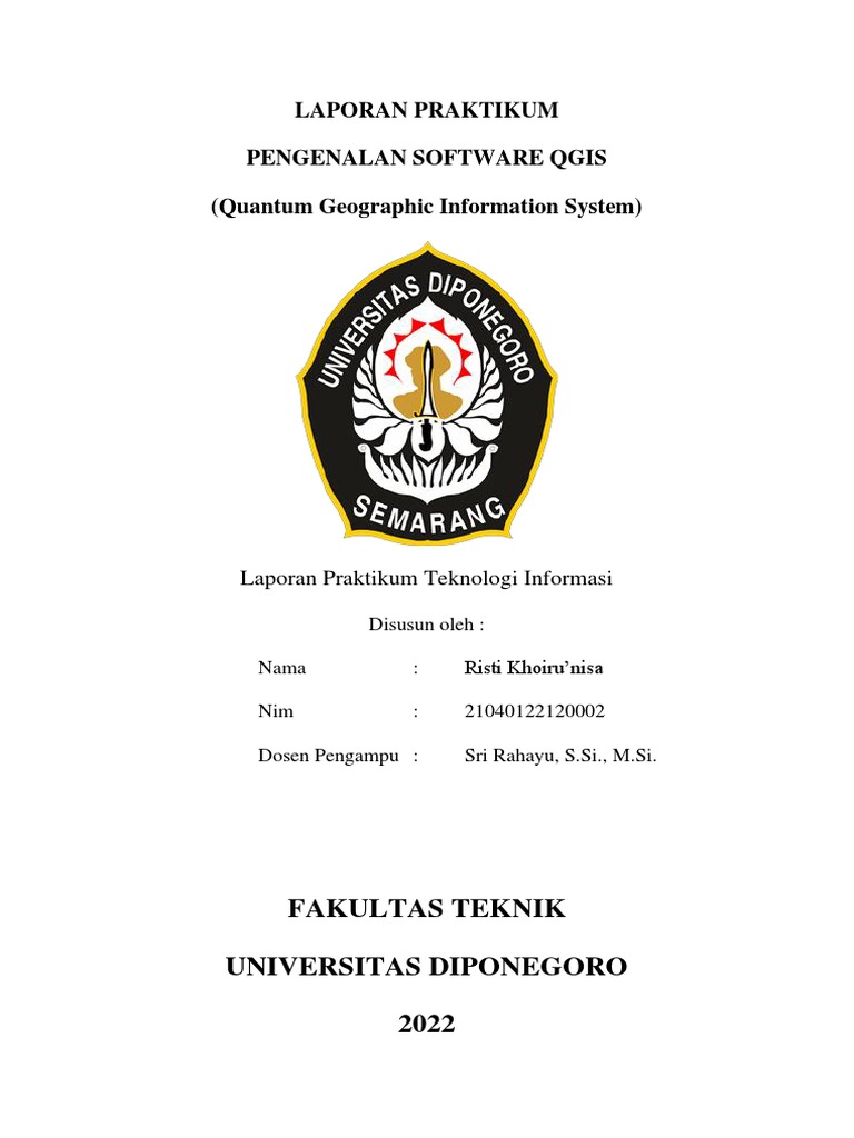 Risti Khoiru Nisa 21040122120002 Pengenalan Qgis Pdf