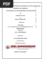 Right to Privacy With Special Reference to Electronic Media (3)