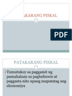 Patakarang Piskal PDF