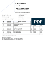 Hasanuddin University Student Results Semester Study