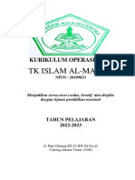 Kos TK Islam Al-Manar 2022-2023 PDF