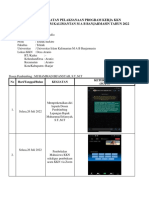 Daftar Kegiatan Pelaksanaan Program Kerja KKN UNIVERSITAS ISLAM KALIMANTAN M A B BANJARMASIN TAHUN 2022