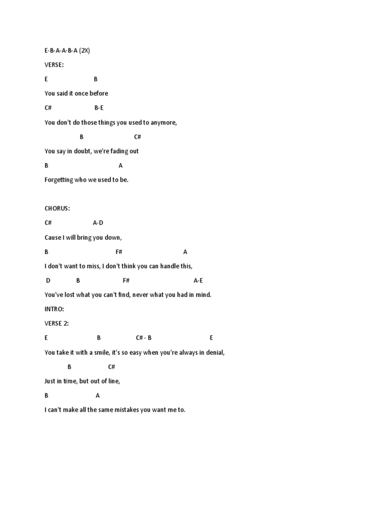 Handle This Chords | PDF | Song Structure