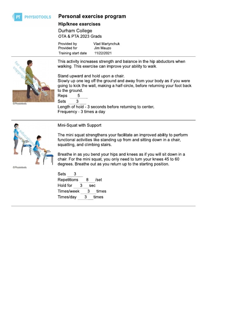 Physiotools Assignment | PDF