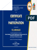 Philippines Lupong Tagapamayapa Incentives Awards participation certificate