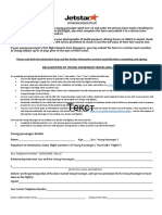 Jetstar - Asia - 3K - Declaration - Form PDF