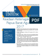 Berita Resmi Statistik: Keadaan Ketenagakerjaan Papua Barat Agustus 2017