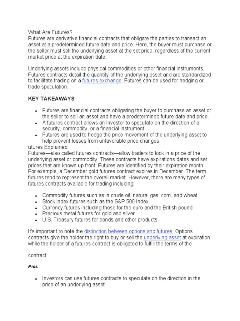 INTRODUCTION TO FUTURES visual data 3