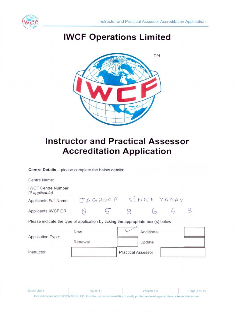 AC-0137 Form | PDF
