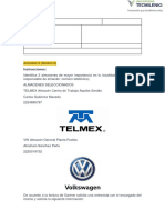 Indicadores almacenes Telmex VW