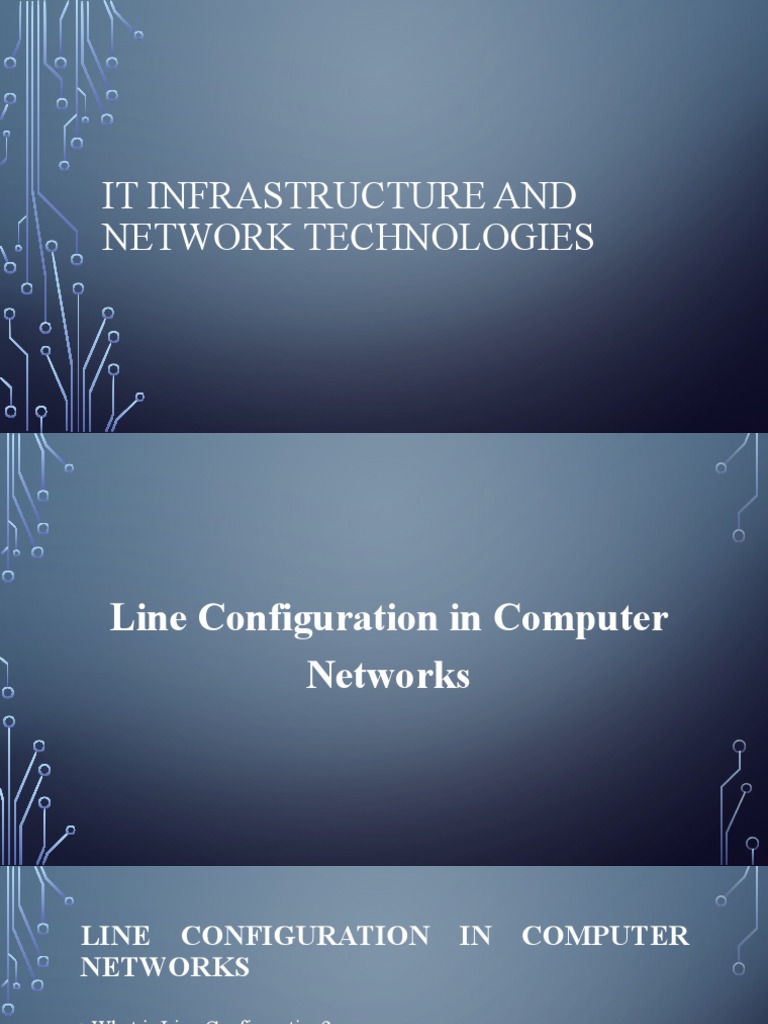 Line Configuration in Computer Networks | PDF | Network Topology ...