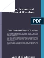 Types - Features - Classes of IP