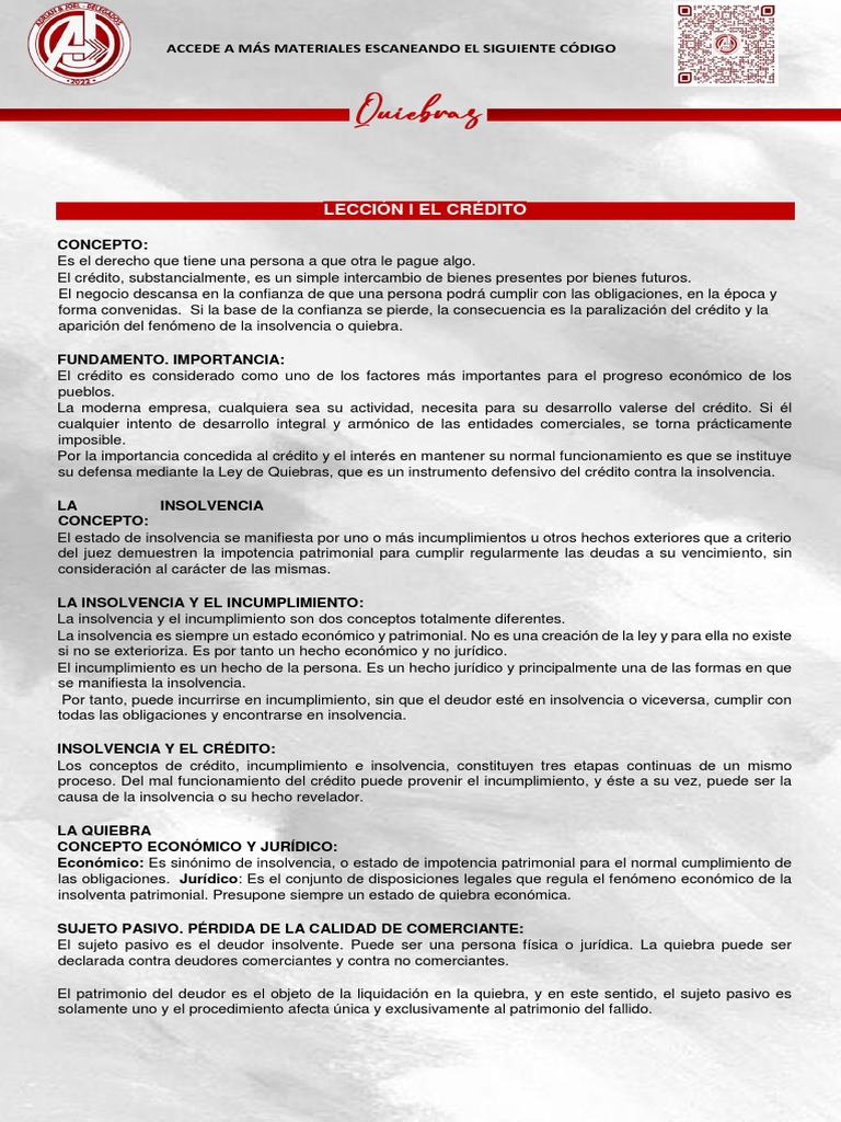 ? Quiebras | PDF | Bancarrota | Liquidación