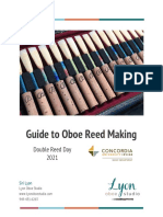 Guide To Oboe Reedmaking 2021