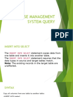 Database Management System Query