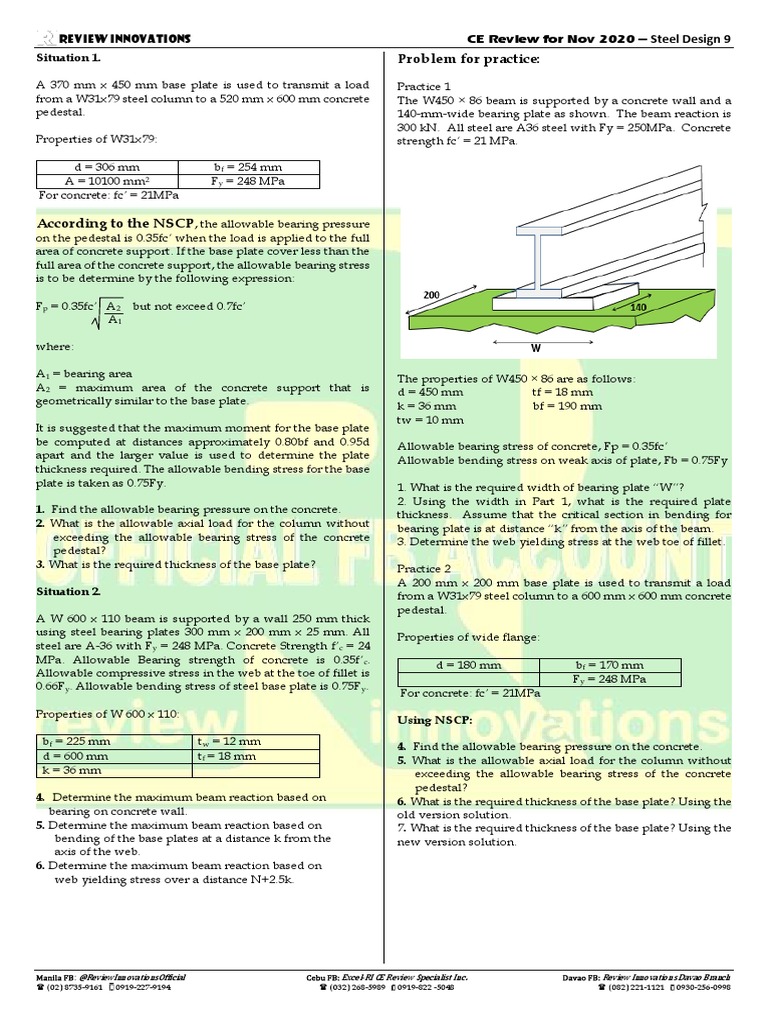 Steel Design 9 Nov 2020 PDF | PDF | Bending | Beam (Structure)