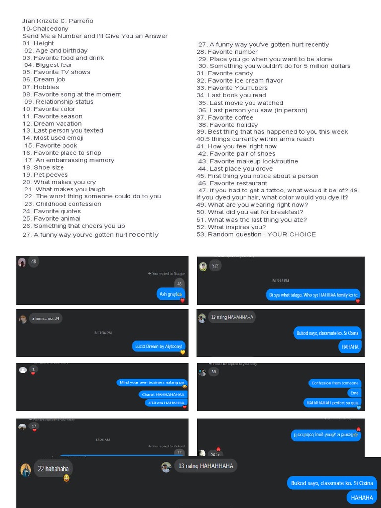 Personal Insights Questionnaire | PDF