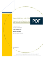 Parent-Child Rating Scale (PCRS) : A Parent-Reported Questionnaire To Assess Social and Emotional Functioning in Children