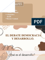 El Debate Democracia y Desarrollo