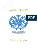 WarMUN 2021 Study Guide Security Council PDF