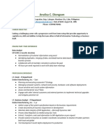 Analisa Diongson Online Job Resume PDF