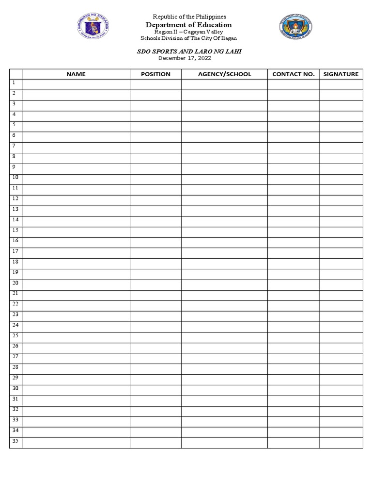 ATTENDANCE | PDF