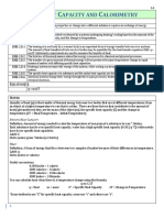 Heat Capacity and Calorimetry Student