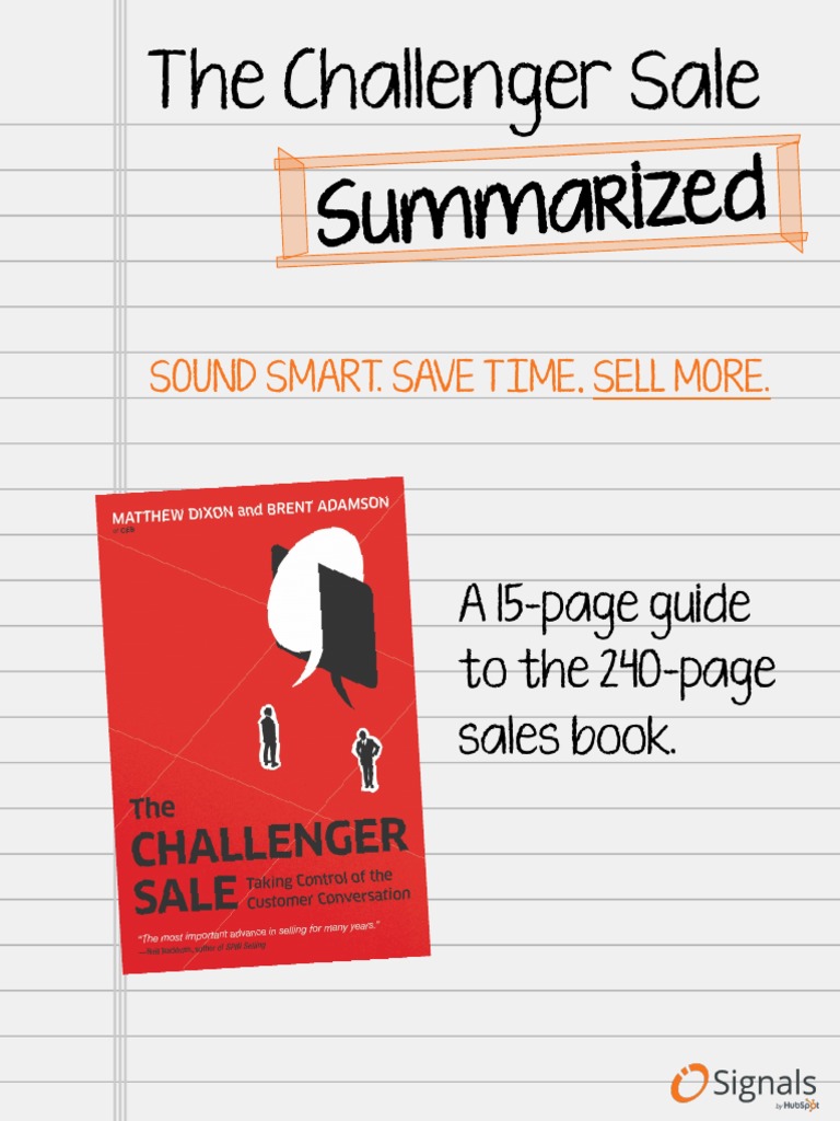 Challenger Sale Summarized | PDF | Sales | Behavior