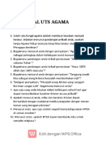SOAL UTS PAK - UNDANA - Pertemuan 8 PDF