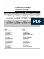 Jadwal Pembelajaran Tatap Muka Terbatas