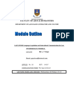 LAICLND102 - 302 - Ndebele Intermediate Module Outline