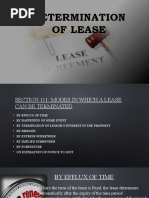 Determination of Lease