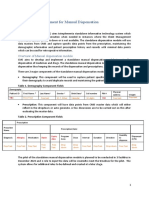 Requirements Document For Manual Dispensation