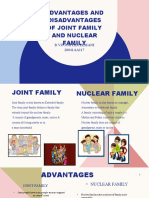 Advantages and disadvantages of joint family and nuclear family