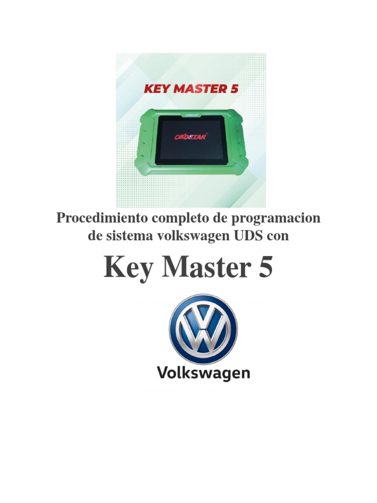 Programación de Llaves UDS VW con Key Master 5 | PDF
